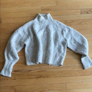 & Other Stories Crop Cableknit Sweater